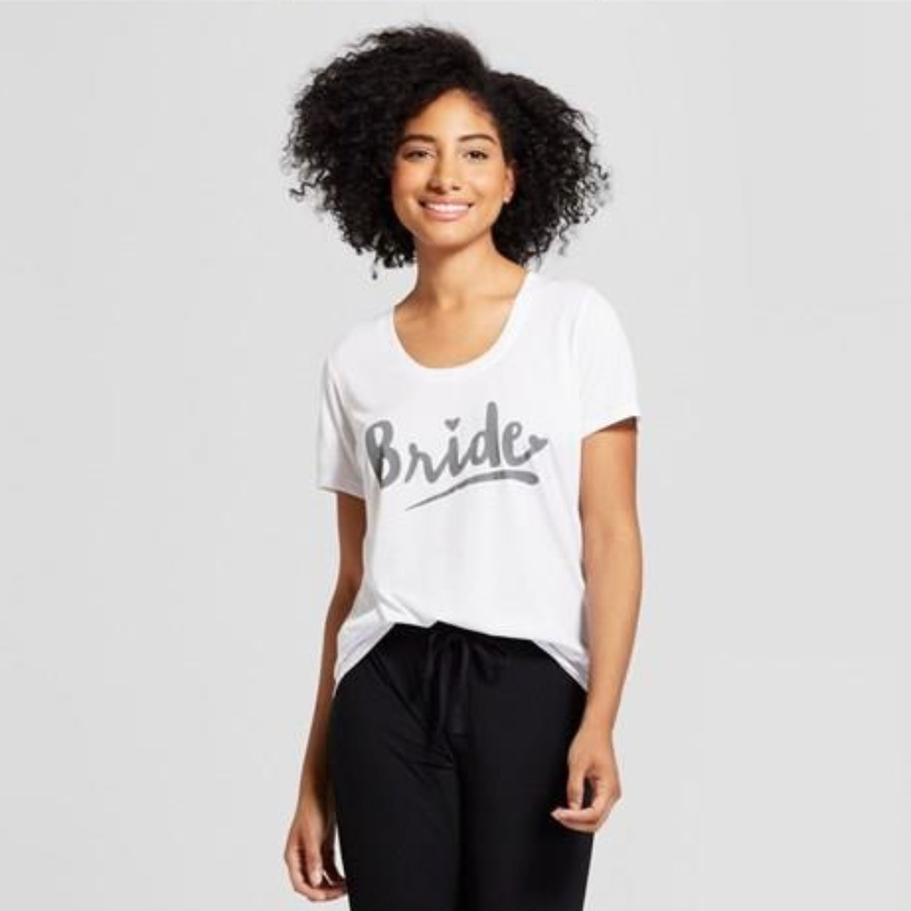 Love and Cherish Bridal T-shirt - White